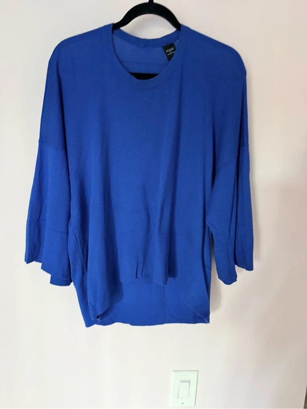 Victoria's Secret Blue Cashmere Blend Cozy Oversized Sweater Top Small S moda